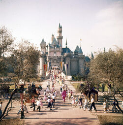 Sleeping Beauty Castle on Opening Day