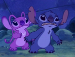 Stitch trying to protect Angel