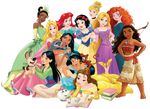 12 of the disney princesses