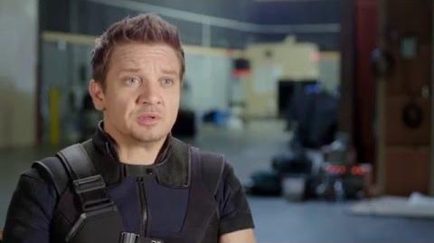 Captain America Civil War Behind-The-Scenes "Hawkeye" Interview - Jeremy Renner