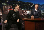 Jim Carrey visiting Jimmy Kimmel Live in May 2017.