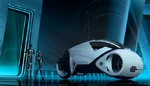 A second generation light cycle in Tron: Uprising.