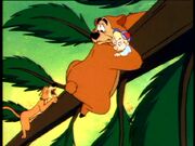 Humphrey with Louie the Mountain Lion in (Chip 'n Dale Rescue Rangers)