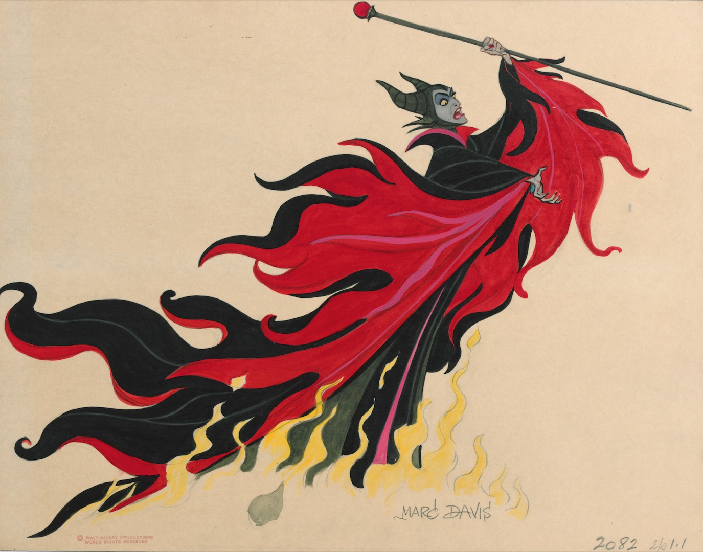 Animation Collection: Original Production Animation Cel of Maleficent from Sleeping  Beauty, 1959