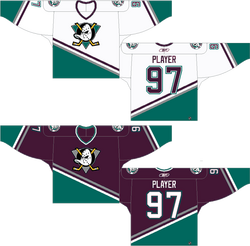 Mighty Ducks of Anaheim Customized Number Kit for 2003-2006 Home