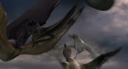 Ichthyornis cause Pteranodon to drop Aladar's egg