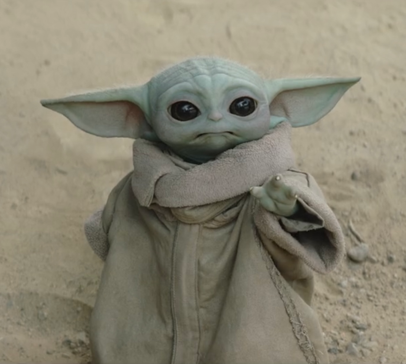 Baby Yoda Obi Wan For Me Heart Green Face Star Wars New 