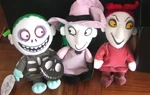 Plush dolls of the trio