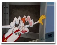 Tummy Trouble MM2.jpg (19 KB) A Mickey Mouse-shaped hole next to Roger Rabbit in Tummy Trouble