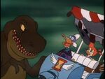 A T. rex in the Darkwing Duck episode "Paraducks"