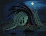 Delivering Peter Pan's "present", by Mary Blair.