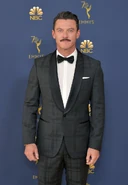 Luke Evans attending the 70th annual Emmy Awards in September 2018.