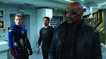 Nick Fury, Cap, and Tony in Lab-The Avengers