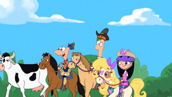 P&F - The Magnificent Few (The Boys & Isabella hearding cattle)