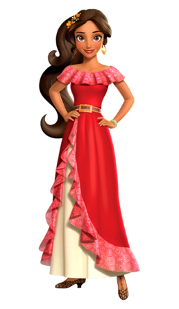 Elena de Avalor, primeira princesa latina da Disney, usa vestido