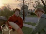 Leonard and Thrash surprised and scared by Tyco's presence