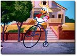 Donald Duck's bike.