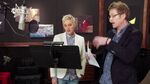 Andrew Stanton supervises Ellen DeGeneres' recording