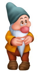 Bashful as he appears in the Kingdom Hearts series.