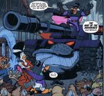 Darkwing meets his alternate self from a bad future.