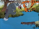 Turns out Tigger did bounce Eeyore into the river.