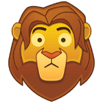 Disney Emoji Blitz - Adult Simba - Surprised Variation