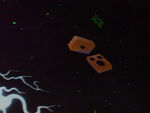 Hidden Mickey in the Disneyland version of Buzz Lightyear Astro Blasters