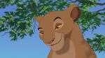 Sarabi smiles affectionally at Simba