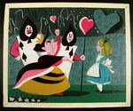 The Queen and Alice by Mary Blair.