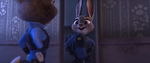 Judy looks in the mirror