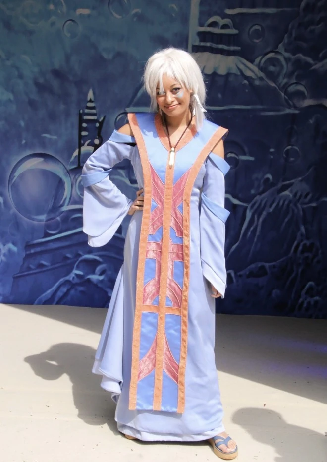 open lace back dress Princess Kida Cosplay Dress Atlantis the Lost Empire Kida Atlantis Hal   Becostume