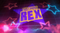 Partysaurus rex title card