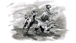 Raptor trio Disney Dinosaur concept art