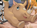 Young Rhino as he appears on the cover of Babysitter Bunga