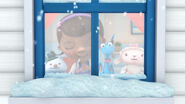Doc, stuffy, lambie and chilly at the window
