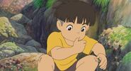 Sosuke getting a cut on his finger.