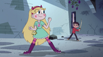 Butterfly Follies - Star and Marco smile at each other