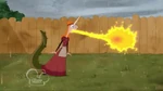 Candace breathing fire