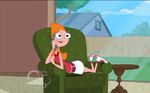 Candace talking on the phone