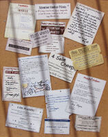 Bulletin board in the queue featuring messages about Goofy's poor flight record