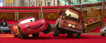 lightning mcqueen fixing the road