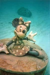 Sunken Minnie Statue