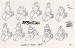 This clean-up sheet of Sebastian was used in expressions with saying, "Keeping some-ding?"