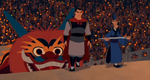 Shang walks up to the Emperor of China