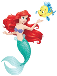 Ariel and Flounder.