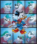 The Beagle family and Scrooge McDuck from Ducktales comics by Fabrizio Petrossi.