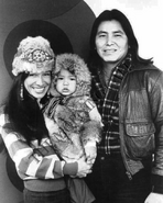 Wolfchild with former wife Buffy Saint-Marie and their son, Dakota.
