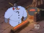 Genie as a Snowman