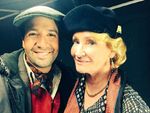 Karen Dotrice with Lin-Manuel Miranda.