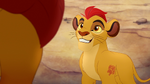 Kion grins at Simba